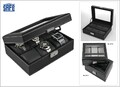 Uhrenkassette Big Watches Für 6 Uhren schwarzes Velours Uhrenhalter SAFE 217-1