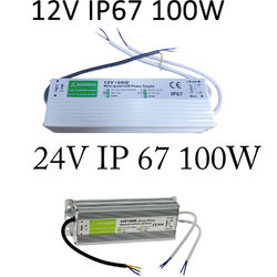 Wasserdicht 12V Trafo 24V Netzteil LED Transformator Treiber Schaltnetzteil IP67