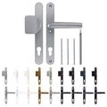 Türdrücker / Türklinke / Drückergarnitur DHS 92m Schildbreite 32mm - Griff-Knauf
