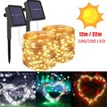Solar Lichterkette Beleuchtung 100-200 LED Kupferdraht Party Garten Außen Ltuhya