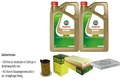INSPEKTIONSKIT FILTER CASTROL 10L ÖL 5W30 für VW Touareg 7P5 3.0 V6 TDI