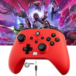 2025 NEU Wired Controller Für Microsoft Xbox One Series X|S,PC Steam Gamepad Rot