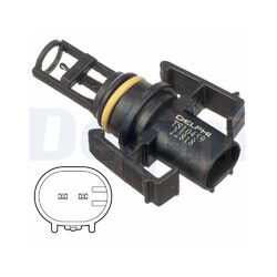 Sensor, Ansauglufttemperatur DELPHI TS10459 für CHRYSLER MERCEDES-BENZ SSANGYONG