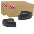 2x VAN WEZEL SPIEGELKAPPEN SCHWARZ RAUH passend für MERCEDES-BENZ VITO