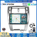 4+64GB Android 13 Autoradio Apple Carplay GPS DAB+ Für Hyundai Tucson 2004-2013