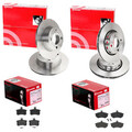 brembo BREMSSCHEIBEN+ BELÄGE VORNE+HINTEN passend für AUDI 80 B4 B3 Coupe Cabrio