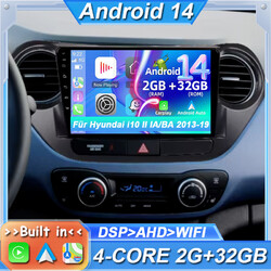 Android 14 CarPlay Autoradio Für Hyundai i10 II IA/BA 13-19 DSP GPS DAB+ 2G+32GB
