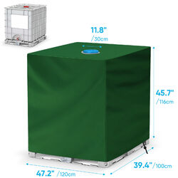 IBC Container Abdeckung UV-Schutz Frostschutz Hülle Haube Regenwassertank 1000L