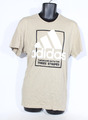 Adidas T-Shirt XL beige kurzärmeliger Grafikdruck Herren