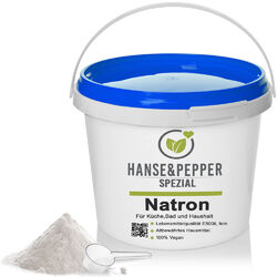 5kg Reines Natron Pulver Natriumhydrogencarbonat E 500 (ii) Backsoda - Pro SerieHergestellt in Deutschland -Lebensmittelqualität -Vegan