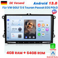 Für VW GOLF 5 6 Touran Passat EOS POLO Carplay Autoradio Android13 GPS NAVI DAB+