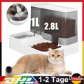 2-in-1 Futterautomat Katze Automatischer Futterspender für Katze und Hund Katzen