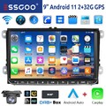 DAB+ Android 12 Autoradio Carplay Navi RDS Für VW GOLF 5 6 Touran Polo 6R Tiguan