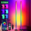 RGB LED Stehleuchte 10W Dimmbar Farbig Stehlampe Lichtsäule Standleuchte Dimmbar