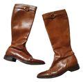 Ralph Lauren Purple Label Made In Italy Leather Brown riding Boots EU39 US8.5B