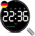 Wanduhr Digitale Groß Mit Fernbedienung, 10'' Digitale Wanduhr, Digital Uhr Weck