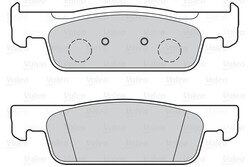 VALEO FIRST BREMSBELÄGE SATZ VORDERACHSE PASSEND FÜR DACIA LOGAN SANDERO