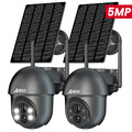 ANRAN Solar/Akku Überwachungskamera Aussen Kabellose WLAN 360° PTZ Kamera IP66