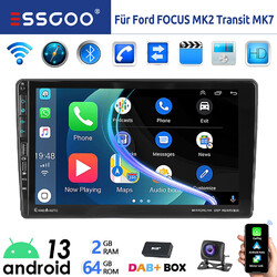 DAB 9" Autoradio Für Ford Transit MK7 FOCUS MK2 Android13 Carplay USB Navi BT FM