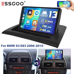 2+64G 9"Andriod13 Autoradio Stereo Für BMW X3 E83 06-10 Touchscreen GPS WIFI RDS