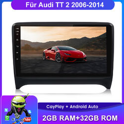 Autoradio Für Audi TT 2 2006-2014 Carplay Android GPS NAVI DAB+ 2+32G
