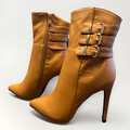 Damenschuhe Stiefel Karamell  / Stiefeletten / high heels gr. 36