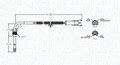 Abgastemperatursensor 172000077010 MAGNETI MARELLI für OPEL VECTRA C CC VECTRA C
