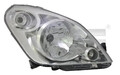 Scheinwerferleuchte rechts H4 20-11749-05-2 TYC für SUZUKI SPLASH