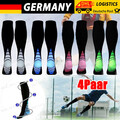 4Paar Kompressionsstrümpfe Stützstrümpfe Laufsocken Kniestrümpfe Herren Damen DE