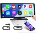 10.26 Zoll Portable Wireless Apple Android Auto Radio CarPlay Touch Screen FM BT