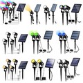 1/2/4er LED Solarleuchte Garten Lampe Rasen Landschaftsbild Licht Strahler Spot