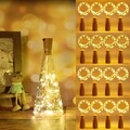 20 LED Flaschenlicht Korken Fee Lichterkette Flaschenbeleuchtung Weinflasche