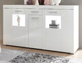 Sideboard Anrichte weiß Hochglanz Wohnzimmer Esszimmer Kommode Crucero 144 x 82