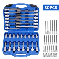 INNEN TORX NÜSSE STECKSCHLÜSSEL SATZ 1/2 ZOLL WERKZEUG INNENTORX BITS 26/30/32 