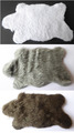 Teppich  Seehundfell Braunbärenfell Kunstfell Puppenstube Miniatur 1:12 15cm