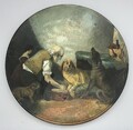 Antike Watcombe Torquay handbemalte Hunde Tierärzte Englisch Viktorianisch 1085 24cm breit