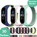 Ersatz Armband für Xiaomi Mi Band 3 4 5 6 7 Nylon Fitness Sport Klettverschlu $