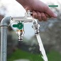 Doppel Wasserhahn Garten 1/2, 3/4 Zoll Anschluss Kugelhahn Messing Auslaufhahn