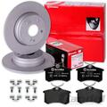 brembo BREMSSCHEIBEN 245mm + BELÄGE HINTEN für VW PASSAT 3B NUR 4motion / Syncro