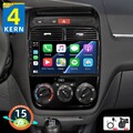 64GB Android 15 Autoradio Carplay GPS Navi KAM Für Fiat Grande Punto Linea 07-12