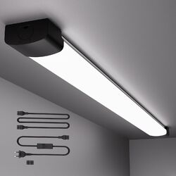 LED Röhren Feuchtraumleuchte 120/150CM Werkstatt Garage Lampe mit Stecker IP65