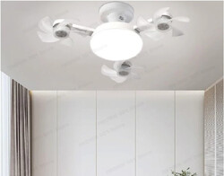 LED Deckenventilator Leuchte - mit Fernbedienung & Edison / Bajonett Adapter 3 KLAPPVENTILATOREN