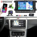 DAB+ Carplay 2+64G Android Autoradio ChatGPT KAM Für VW Golf 5 6 Touran Tiguan
