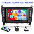 Kamera Android 13 Autoradio Für Mercedes Benz W203 W209 C209 CLC 2+32G GPS WIFI