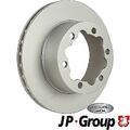 2x JP GROUP Bremsscheibe Hinterachse u.a. für MERCEDES-BENZ, VW