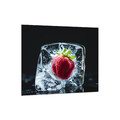 Küchenrückwand Glas 65x60 Spritzschutz Herd Spüle Fliesenschutz Obst Schwarz