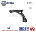 63154 LINKS RECHTS QUERLENKER SATZ VORNE NIEDRIGER SIDEM 2PCS NEU OE QUALITÄT