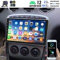 2+64G Android 13 Carplay Autoradio GPS WIFI RDS +KAM Für Peugeot 308 408 2007-13