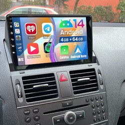 Für Mercedes C Class W204 S204 Android 13 Autoradio GPS Apple Carplay 4+64GB NAV
