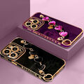 Plating Hülle Handy Tasche Für iPhone 16 15 14 13 Pro Max 12 11 XS  Bumper Cover